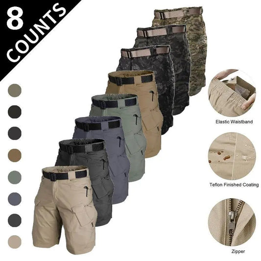 Men‘s Tactical Cargo Shorts – now with stretch, storage, and all‑day comfort🎁 Free belt