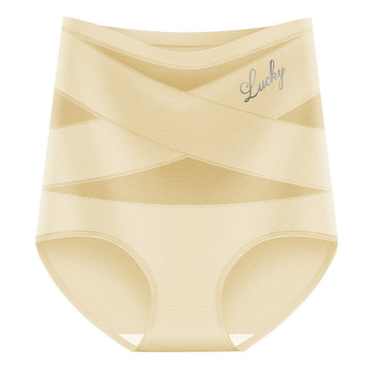 Limited sale 70% OFF🌸Last Day-Buy 1 Get 3 Packs✨Plus-Size High-Waist Cross Tummy Control Panties
