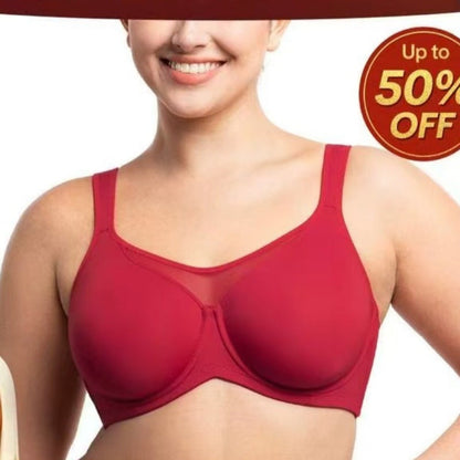 ⏳Hot Sale Only £7.99!!!💐🖤Women's Elegant Sheer Full Coverage Plus Size Bra
