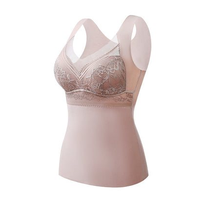 🎉Hot Sale 60%OFF⚡2-in-1 Built-in Bra Thermal Underwear
