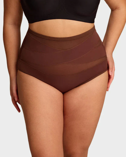 Limited sale 70% OFF🌸Last Day-Buy 1 Get 3 Packs✨Plus-Size High-Waist Cross Tummy Control Panties