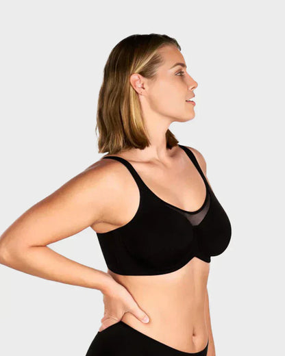 ⏳Hot Sale Only £7.99!!!💐🖤Women's Elegant Sheer Full Coverage Plus Size Bra