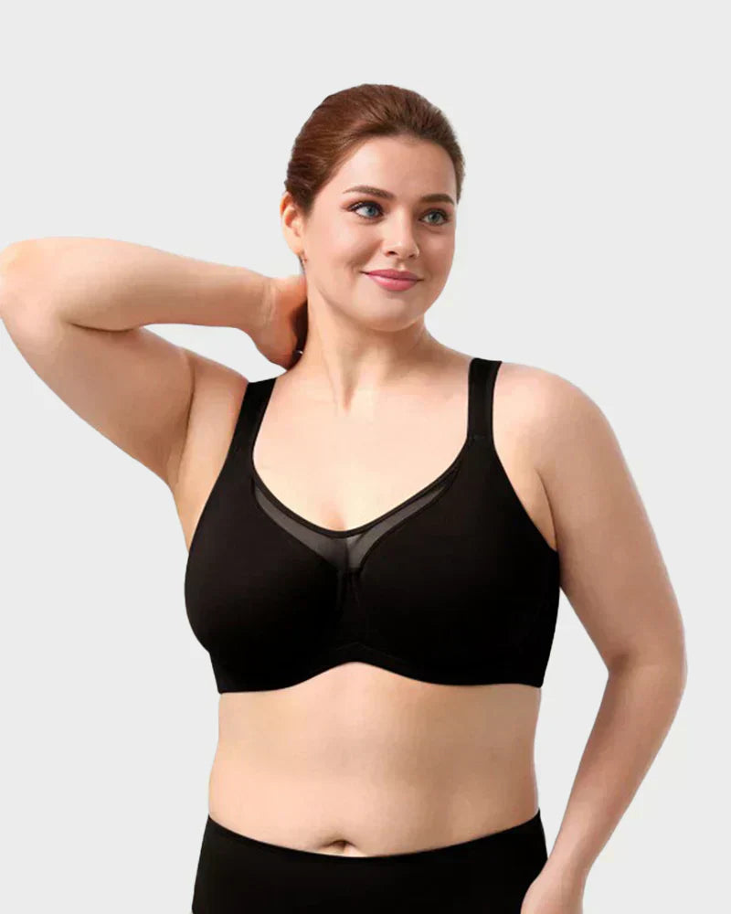 ⏳Hot Sale Only £7.99!!!💐🖤Women's Elegant Sheer Full Coverage Plus Size Bra