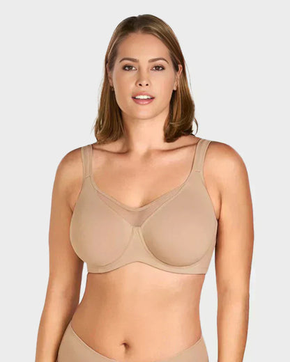 ⏳Hot Sale Only £7.99!!!💐🖤Women's Elegant Sheer Full Coverage Plus Size Bra