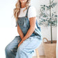 🔥Limited time sale 49% OFF💕Women's Cute Casual Button Jumpsuit Ripped Denim Overalls