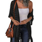 🔥This Week's Special Price:£15.99!!😍Women's Oversized Knitted Cardigan with Crochet Knit and Tassel Trim for Spring & Summer
