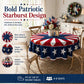 Patriotic Starburst Round Tablecloth