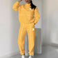 Women's Casual Letter M Long Sleeve Two Piece Set