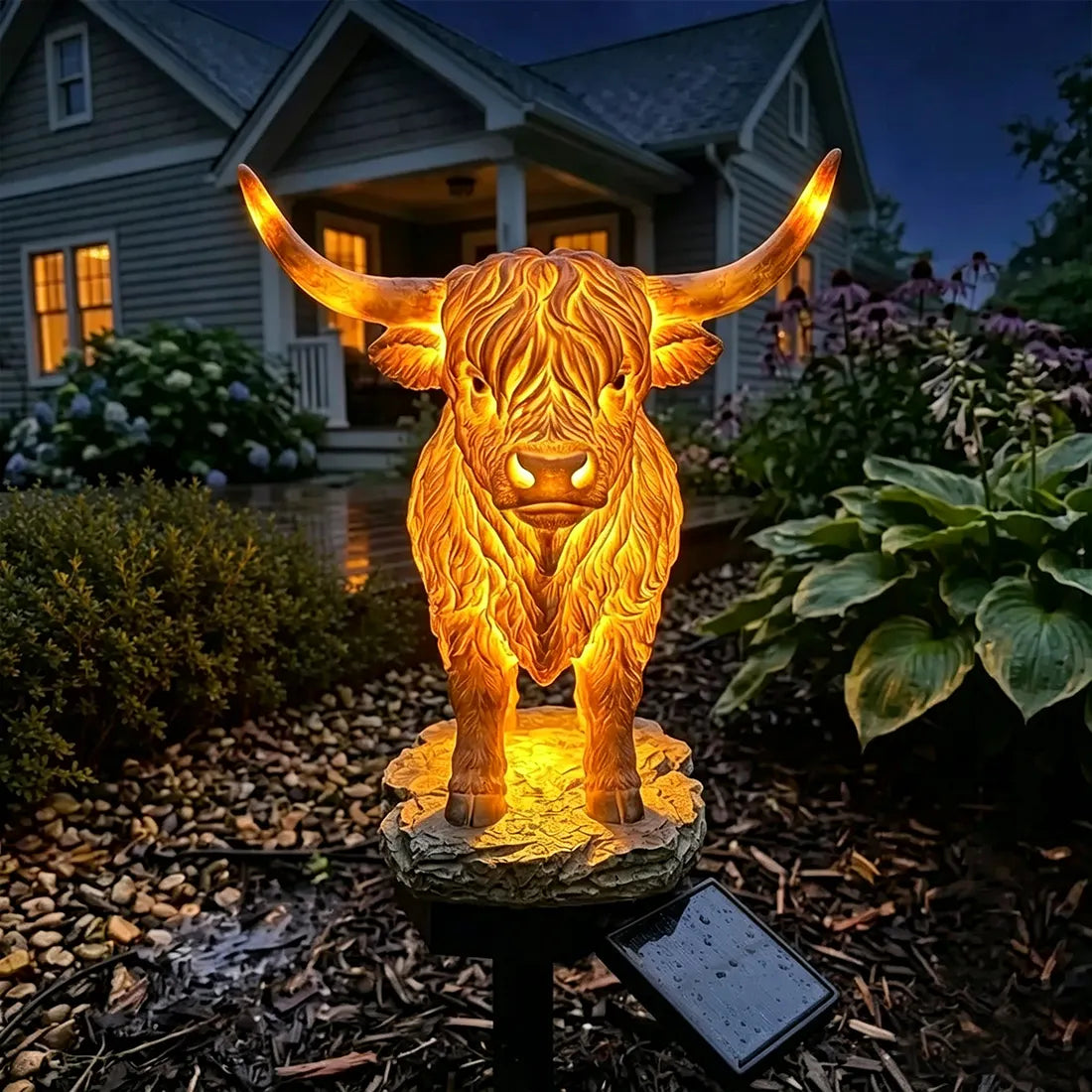 TODAY'S SPECIAL OFFER-50% OFF🔥 HIGHLAND CATTLE SOLAR GARDEN ORNAMENT LIGHT