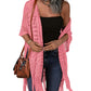 🔥This Week's Special Price:£15.99!!😍Women's Oversized Knitted Cardigan with Crochet Knit and Tassel Trim for Spring & Summer