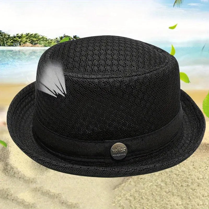 🌞Unisex Breathable Mesh Pork Pie Hat