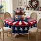 Patriotic Starburst Round Tablecloth