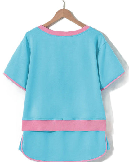 ⏰HOT SALE 49% OFF🔥Women's Casual Short Sleeve Top & Skirt Two Piece Set