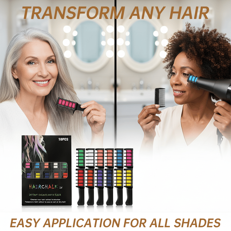 🎁Limited Time Discount🔥Festive Fun Hair Chalk Combs