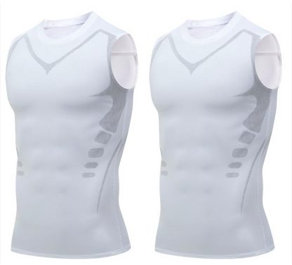 🔥LAST DAY SPECIAL PRICE: ￡9.99! 💪 Ionic Shaping Vest – Compression & Cooling – Body Contouring & Sleeveless – Invisible Under Clothes 🕶️