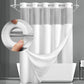 ⏳LAST DAY SALE 70% OFF!!🔥No-Hook Double-Layer Shower Curtain with Built-In Liner 🚿✨  Waterproof, Machine-Washable & Mildew-Resistant | 72" x 75" – Fits Most UK Bathtubs
