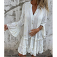 💖Limited Sale 50% OFF💖Women's Geometric Print Comfortable V-Neck Midi-Dress