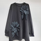 🔥HOT SALE🔥Women's Loose Sweatshirt with 3D Floral Decoration