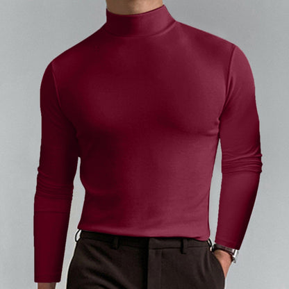 🔥 49% OFF! Ultimate Comfort Men's High Neck T-Shirt – Stretch, Breathable, Slim Fit for Gym & Daily Wear!