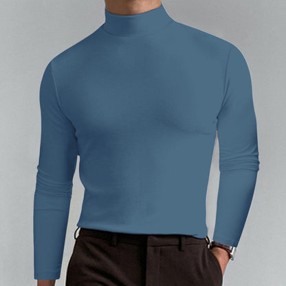 🔥 49% OFF! Ultimate Comfort Men's High Neck T-Shirt – Stretch, Breathable, Slim Fit for Gym & Daily Wear!