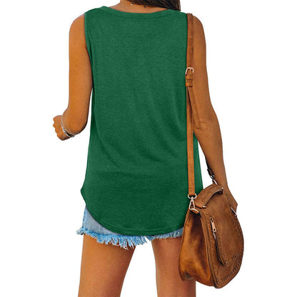 🔥2025 HOT SALE 49% OFF⏳All-match V-Neck Solid Color Vest