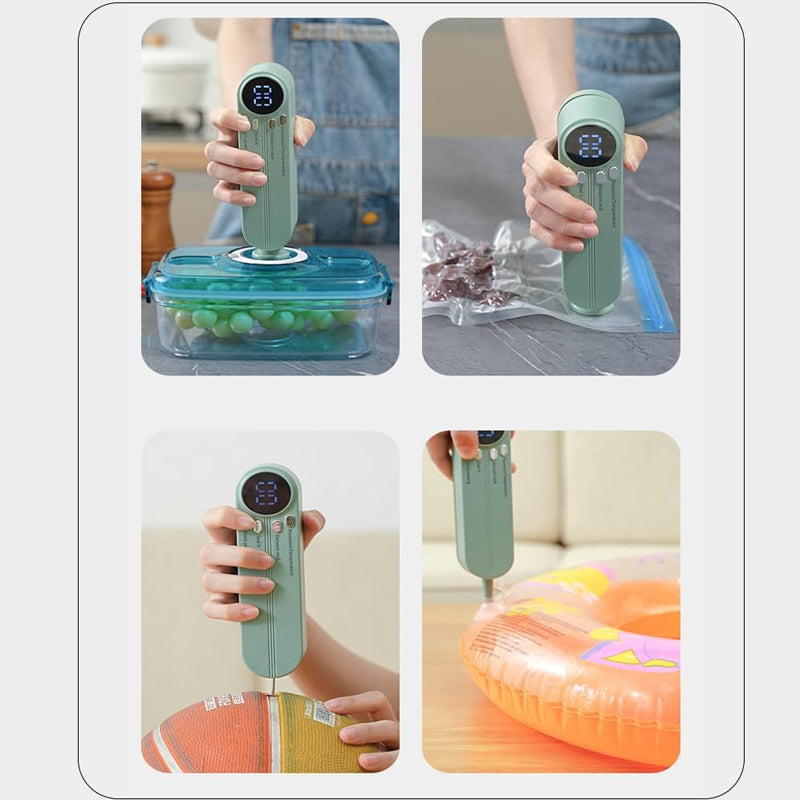 🥗 Keep Your Food Fresh ✨Mini Wireless Vacuum Sealer