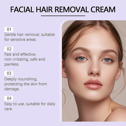 💗Last Day Special Price £2.8🔥Buy 3 Get 2 Free（5pcs）🔥Gentle and Painless Facial Hair Removal Cream