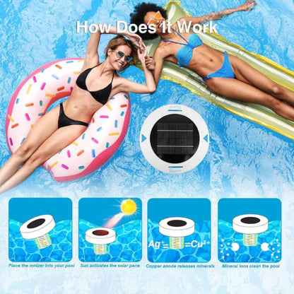 Big Sale🔥Safe and Comfortable for Use ✅Solar Pool Ionizer Crystal Clear Water