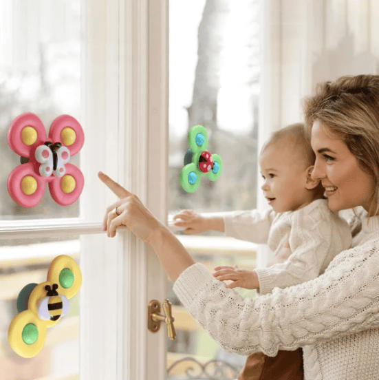 🔥Hot sale 60% OFF🔥Suction Cup baby Spinner Toys