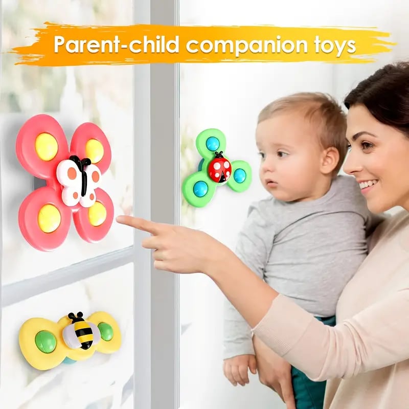 🔥Hot sale 60% OFF🔥Suction Cup baby Spinner Toys