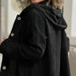 Women's Oversized Hooded Corduroy Button Down Shacket