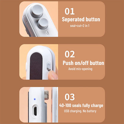 🏠Family Essentials⌛Mini Handheld Chip Bag Sealer