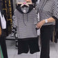 Women's Striped Top & Solid Pants Set