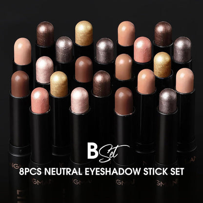 🎅LAST DAY-￡9.99 FOR 8 PCS!!🎄50K+ SOLD! 🎁✨8 Colors Glitter Eyeshadow Stick