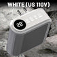 800W Wall Outlet Space Heater with Adjustable Thermostat and Timer