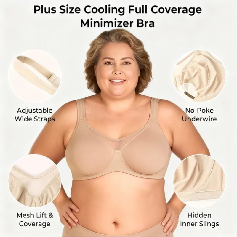 ⏳Hot Sale Only £7.99!!!💐🖤Women's Elegant Sheer Full Coverage Plus Size Bra