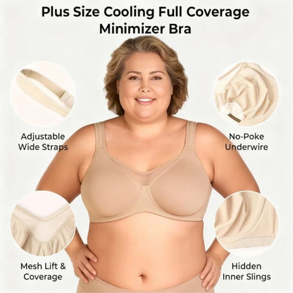 ⏳Hot Sale Only £7.99!!!💐🖤Women's Elegant Sheer Full Coverage Plus Size Bra