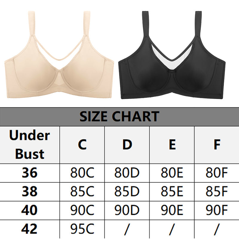 ⏳Hot Sale Only £7.99!!!💐🖤Women's Elegant Sheer Full Coverage Plus Size Bra