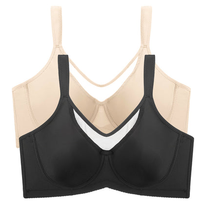 ⏳Hot Sale Only £7.99!!!💐🖤Women's Elegant Sheer Full Coverage Plus Size Bra