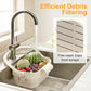 📢📢50% OFF !!!⏰Collapsible Faucet-Hanging Sink Strainer Basket