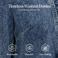 🥳2026 HOT SALE🥳💞50K+ SOLD!👵☀️ 56% OFF! Open-Front Denim Jacket – No buttons, easy on/off. Flattering ruffle trim, breathable fabric. Classic blue wash. A versatile wardrobe staple. 🌿✅