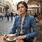 🥳2026 HOT SALE🥳💞50K+ SOLD!👵☀️ 56% OFF! Open-Front Denim Jacket – No buttons, easy on/off. Flattering ruffle trim, breathable fabric. Classic blue wash. A versatile wardrobe staple. 🌿✅
