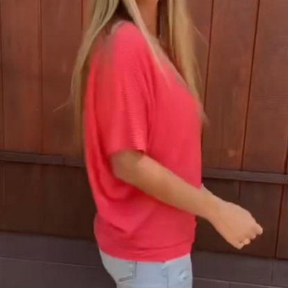 🎉LAST DAY SALE 60% OFF!!🎁Women's V-Neck Summer T-Shirt 🌟
