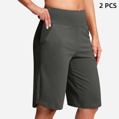 ⏰Last day sale 49% OFF🔥Women's High-Waist Yoga Shorts with Pockets