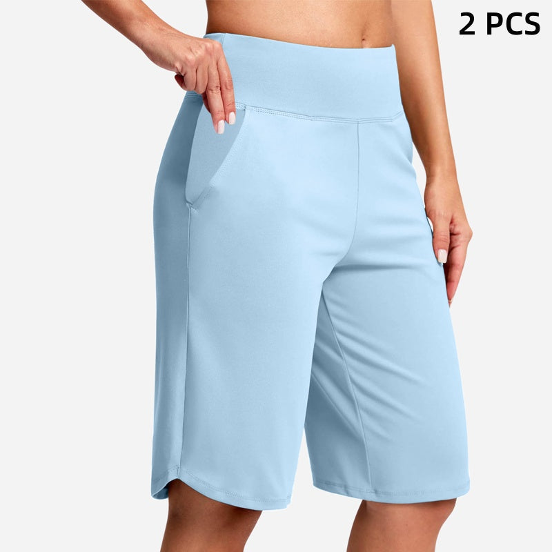 ⏰Last day sale 49% OFF🔥Women's High-Waist Yoga Shorts with Pockets