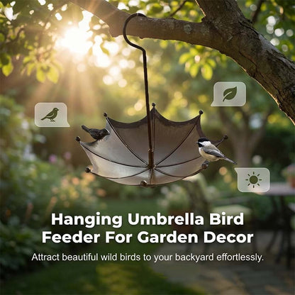 ♻Second item half price| Hanging Umbrella Bird Feeder & Bath