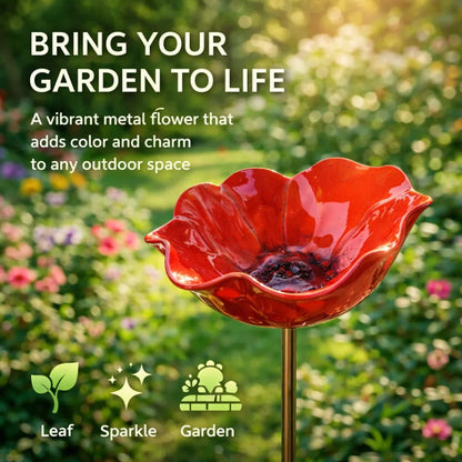 🏡🎁LAST DAY SALE £8.99!!🔥50K+ SOLD!🐦Handmade Metal Flower Garden Stake