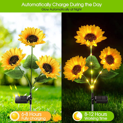 🌻 Realistic & Weatherproof | 2026 Hot Sale Solar Sunflower | IP65 Outdoor Decor