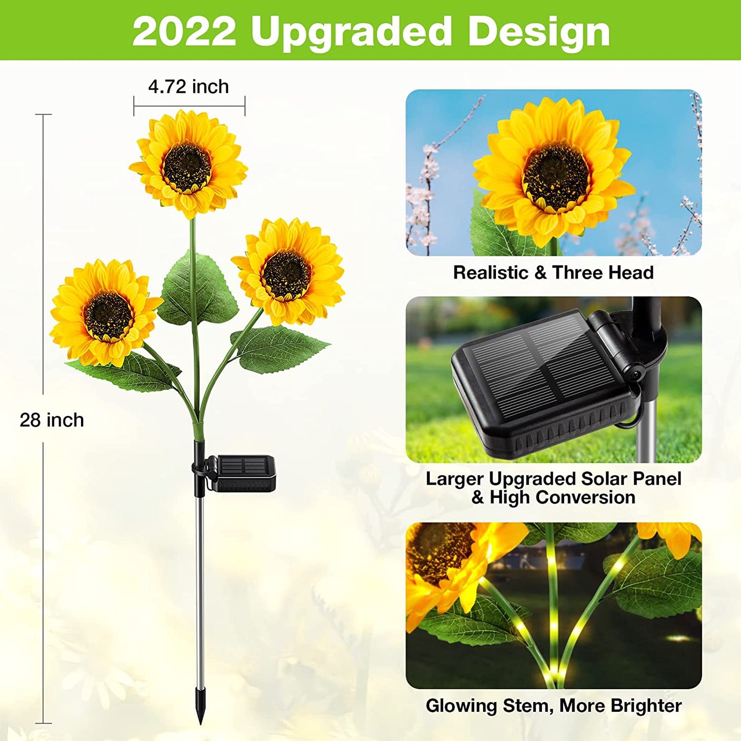 🌻 Realistic & Weatherproof | 2026 Hot Sale Solar Sunflower | IP65 Outdoor Decor
