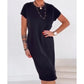 🌺Summer Hot Sale 50% OFF💐Women's Casual Short Sleeve T-Shirt Dress